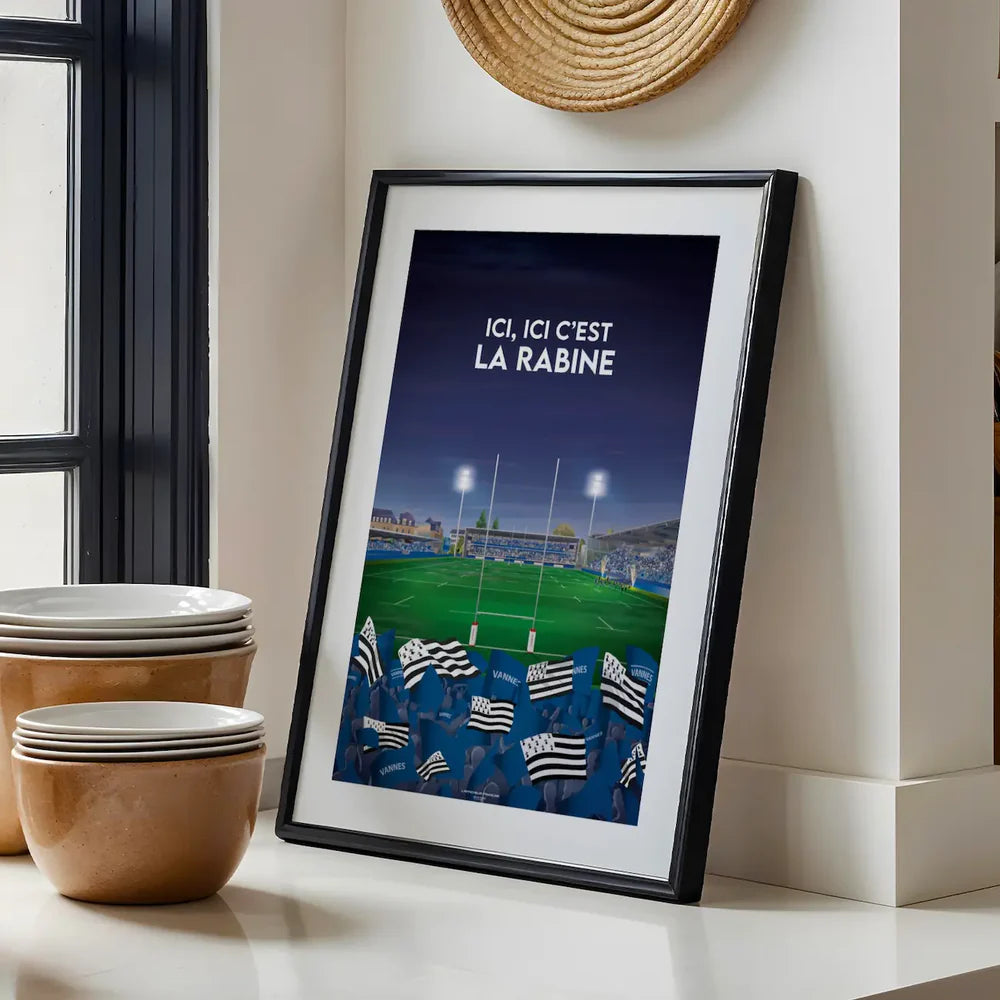 Affiche Rugby Vannes - Stade de la Rabine - A2