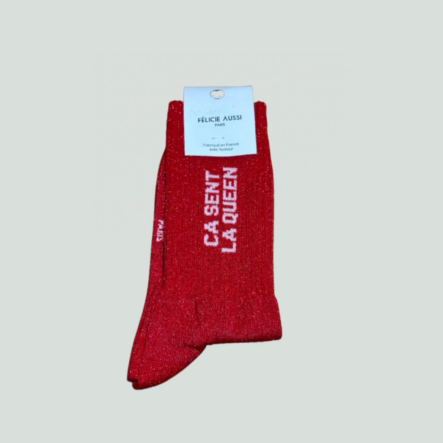 Chaussettes à paillettes - ça sent la queen - Félicie aussi