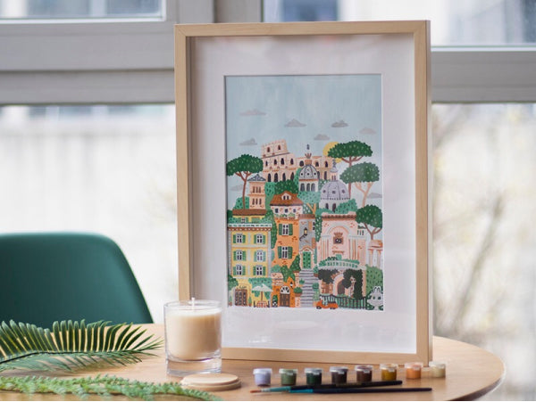 Coffret peinture au numéro - Rome par Hoglet and co - La petite épicerie