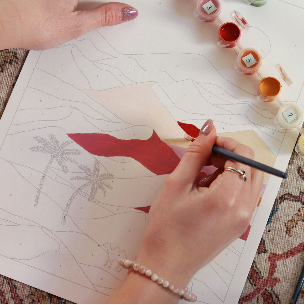 Coffret peinture au numéro - Sahara par Émilie De Castro - La petite épicerie