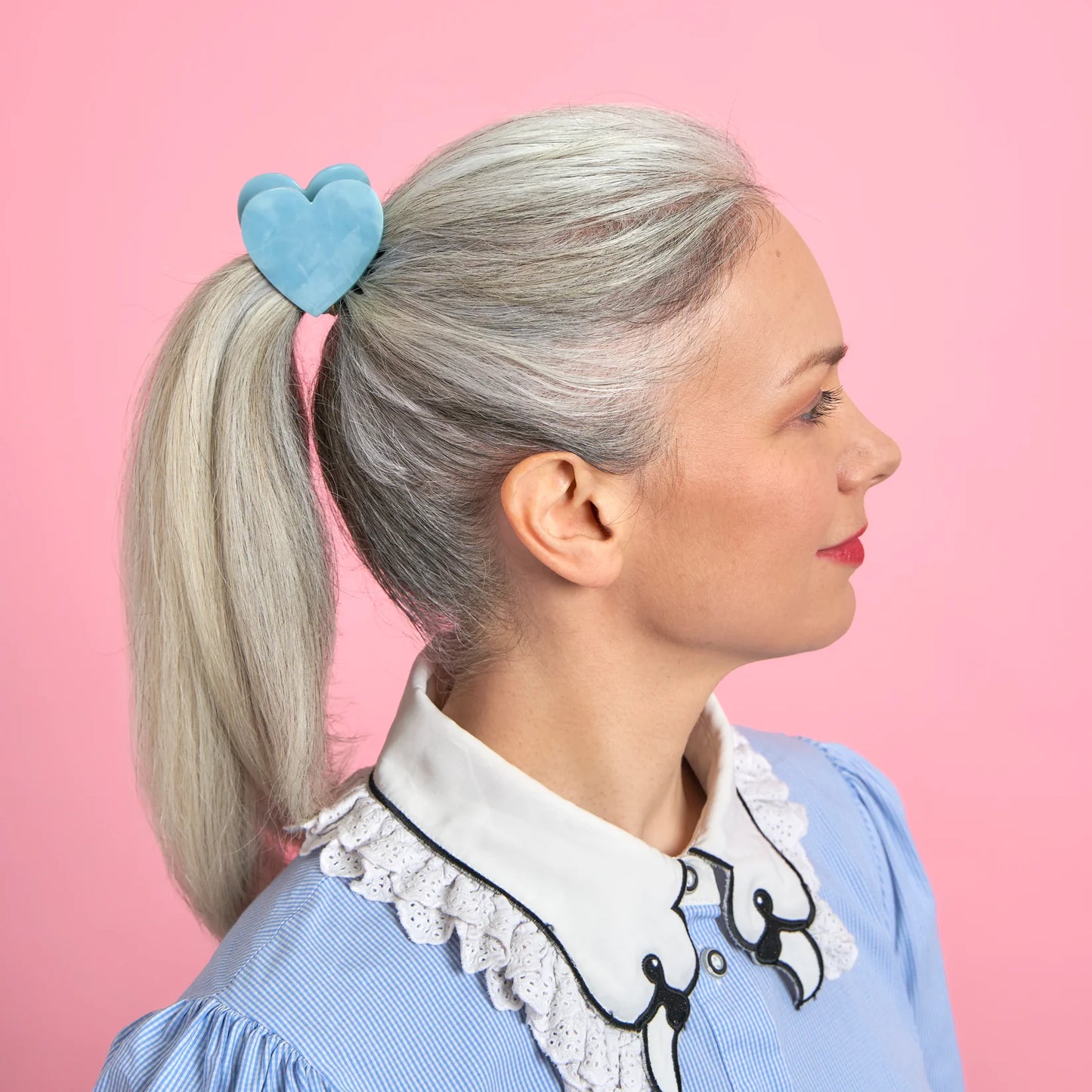 Pince à cheveux - Coeur Bleu - Coucou Suzette