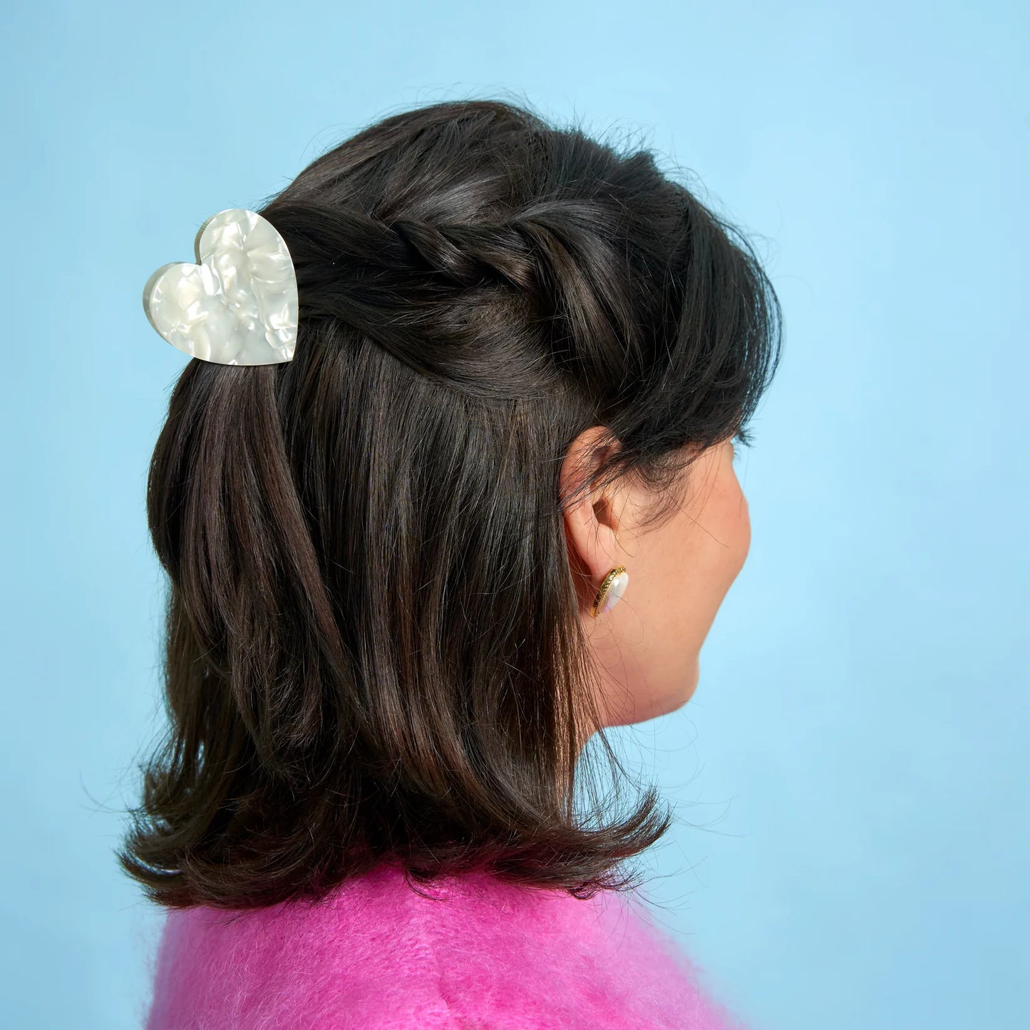 Pince à cheveux - Coeur Blanc - Coucou Suzette