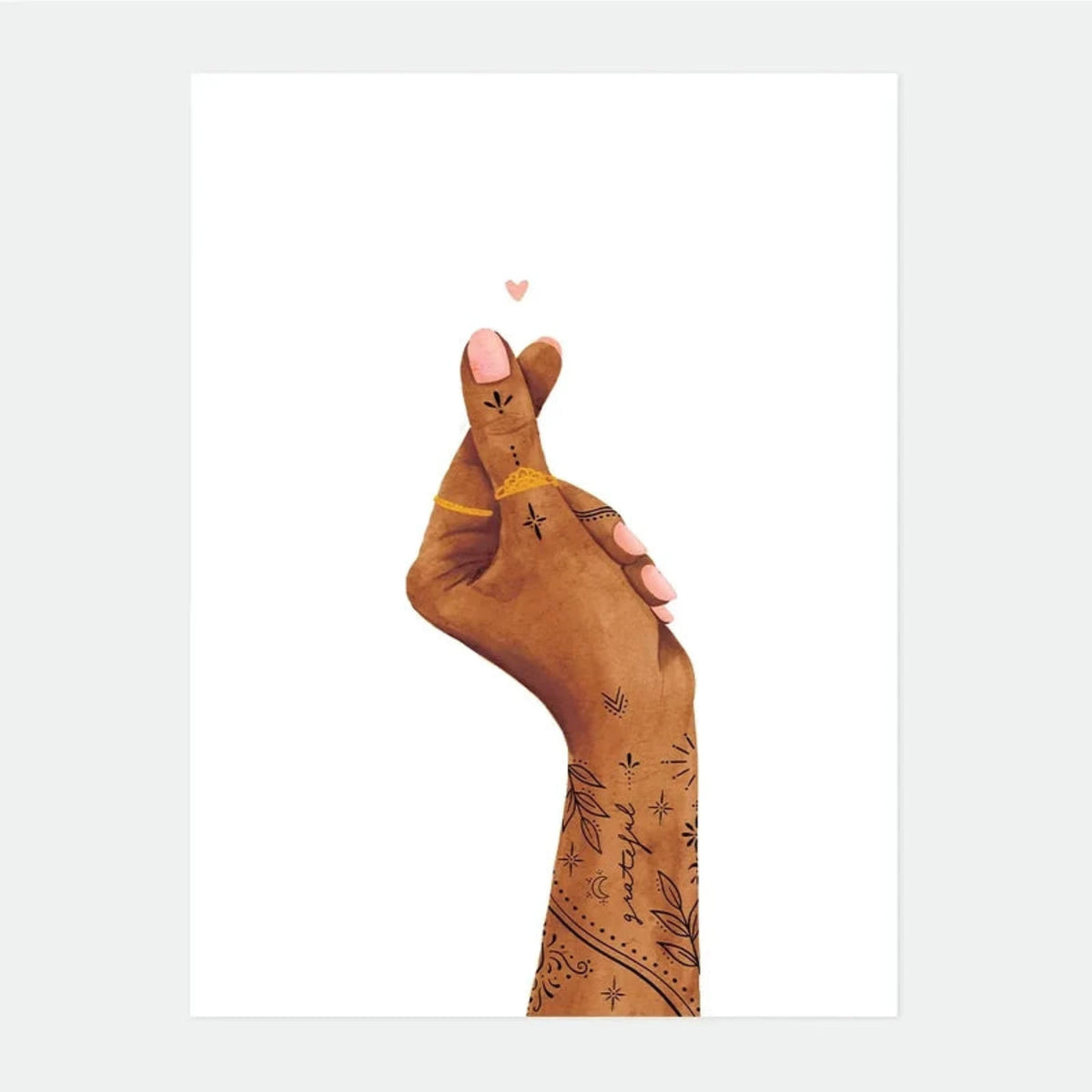 Affiche - S - Fingers Heart - All The Ways To Say