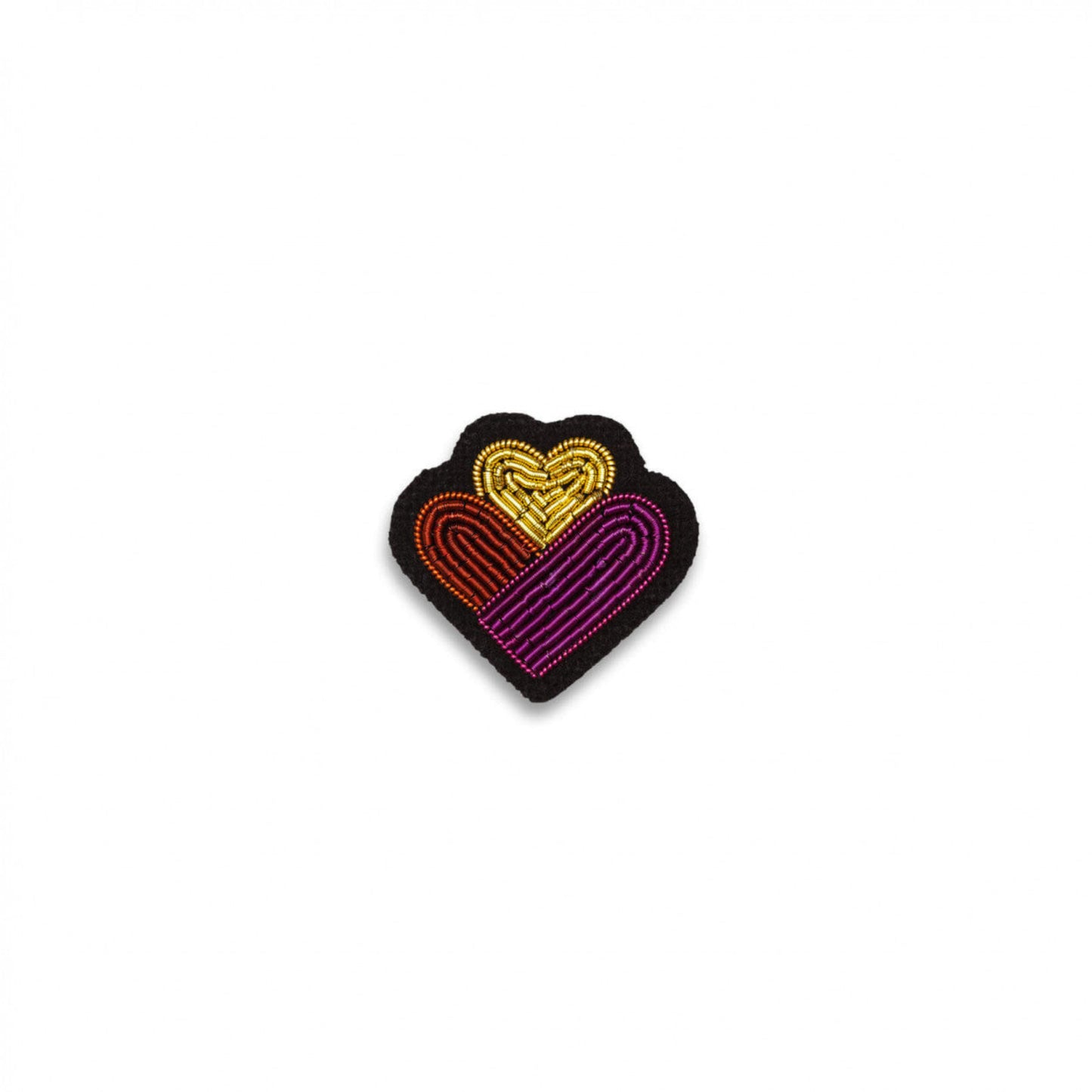 Broche - Mini Cœurs Family - Macon et Lesquoy