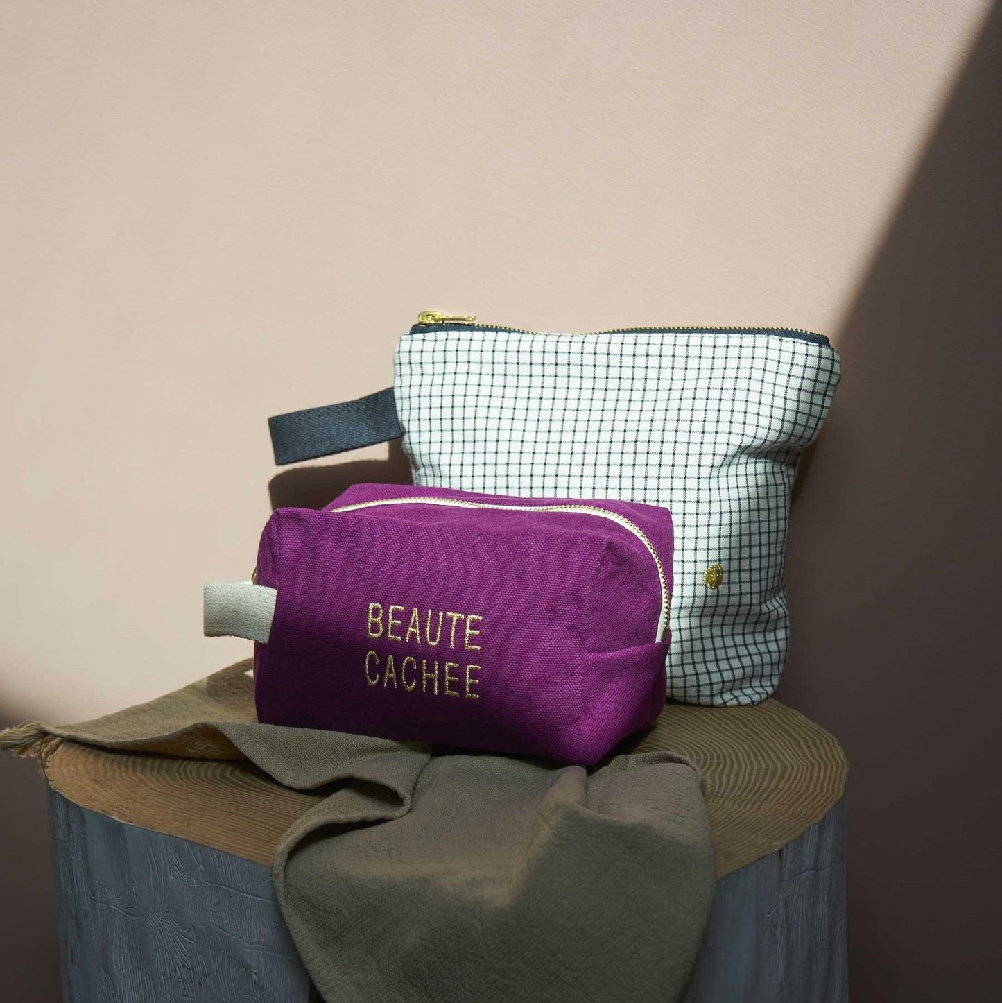 Trousse cube - Beaute Purple rain - La cerise sur le gâteau