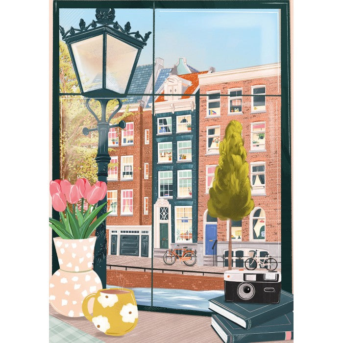 Amsterdam vue d'un Café - 500 pièces - Pieces & Peace