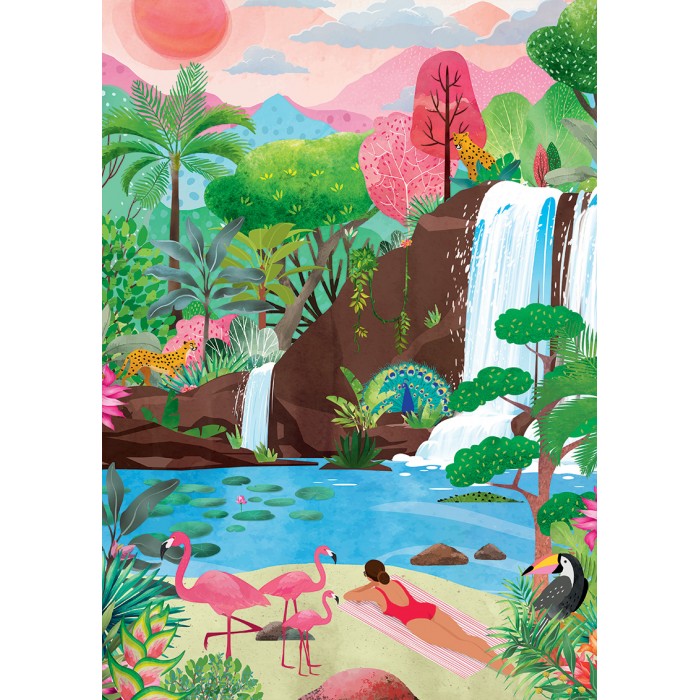 Puzzle - Vibrations Tropicales - 500 pièces - Pieces & Peace