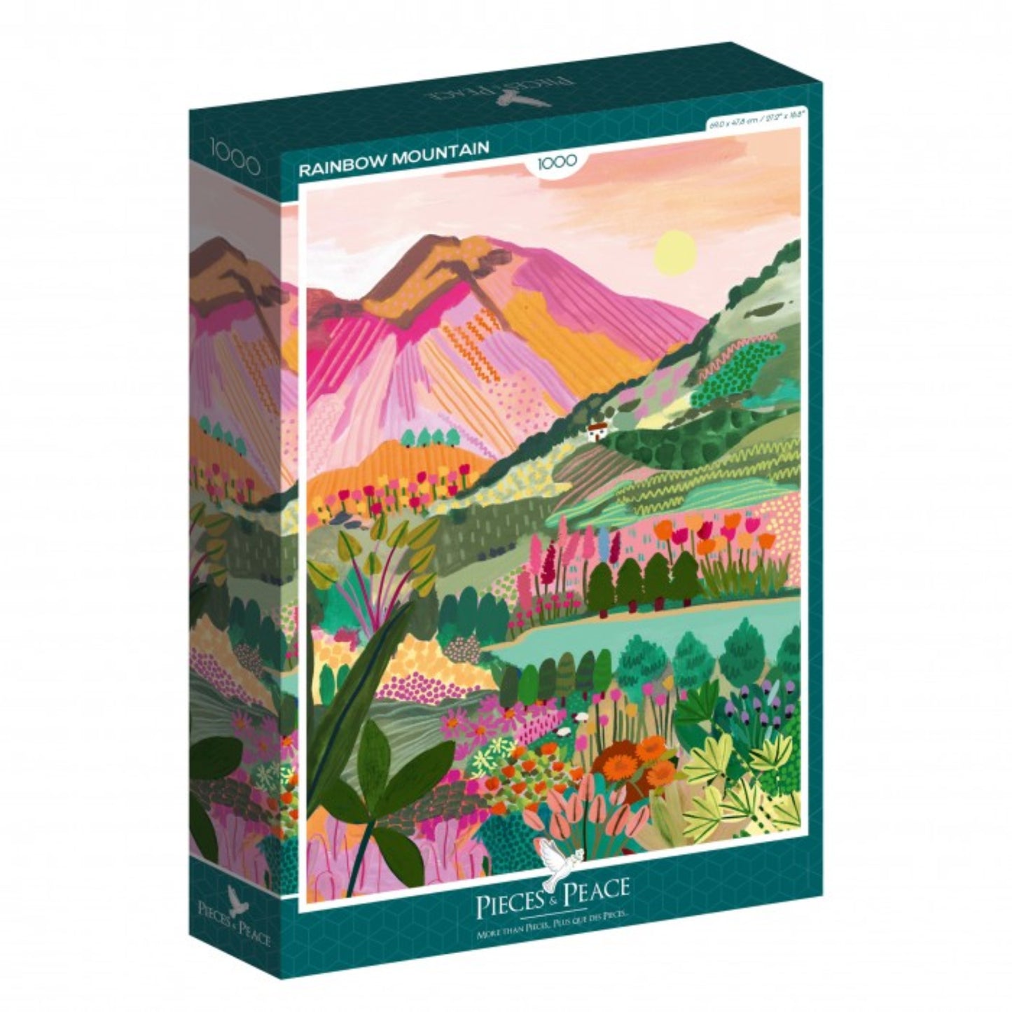 Puzzle - Montagne Arc-en-ciel - 1000 pièces - Pieces & Peace