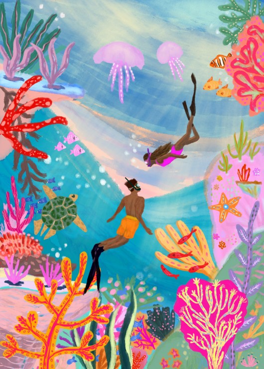 Puzzle - Natation Sauvage - 500 pièces - Pieces & Peace