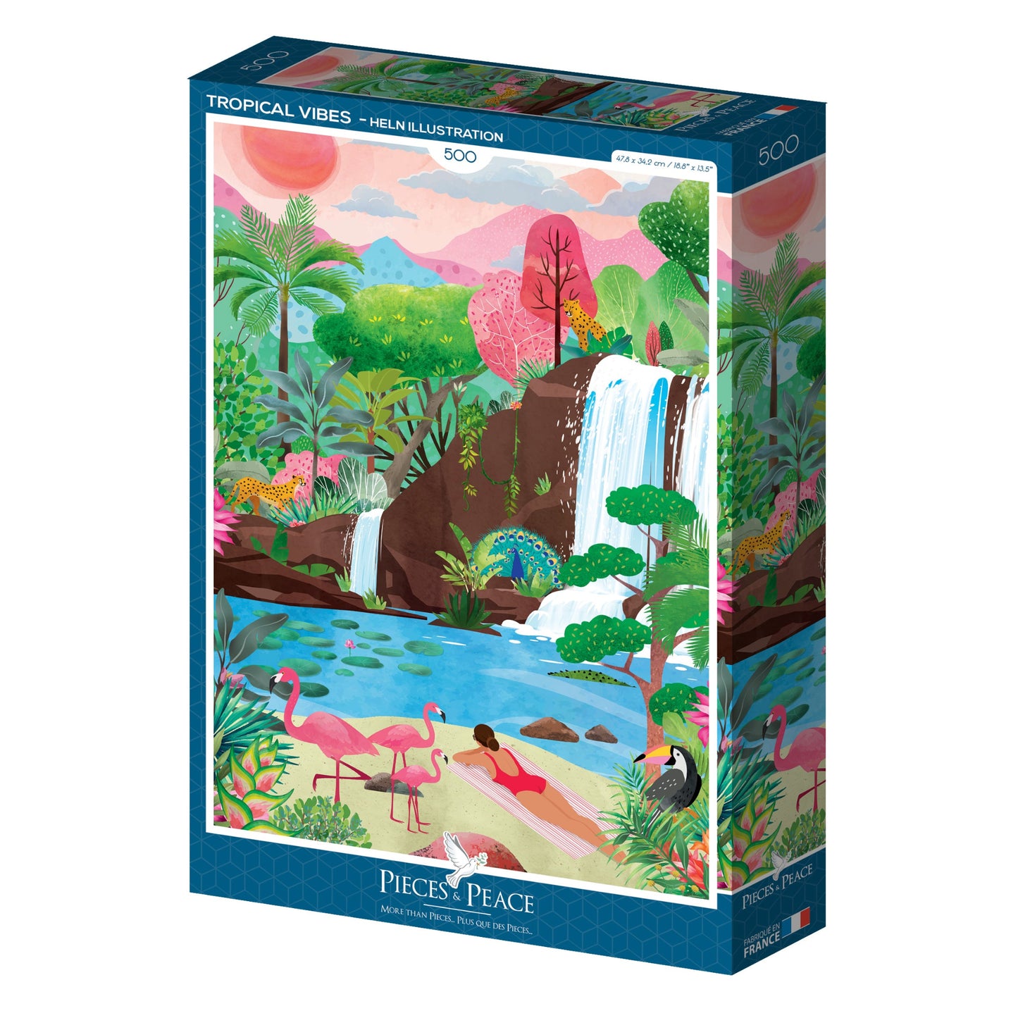 Puzzle - Vibrations Tropicales - 500 pièces - Pieces & Peace