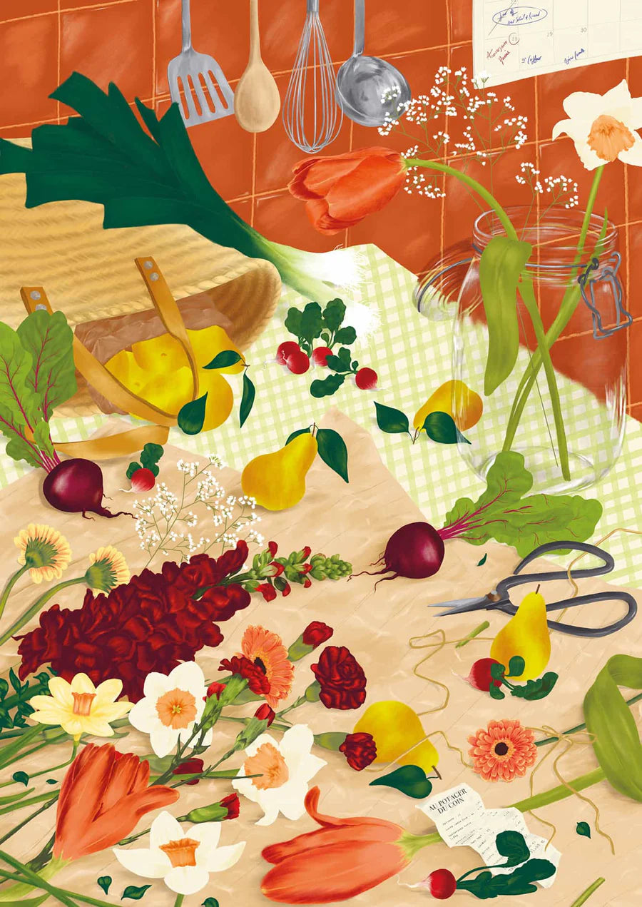 Puzzle - Le retour du marché - 1000 pièces - Jour férié