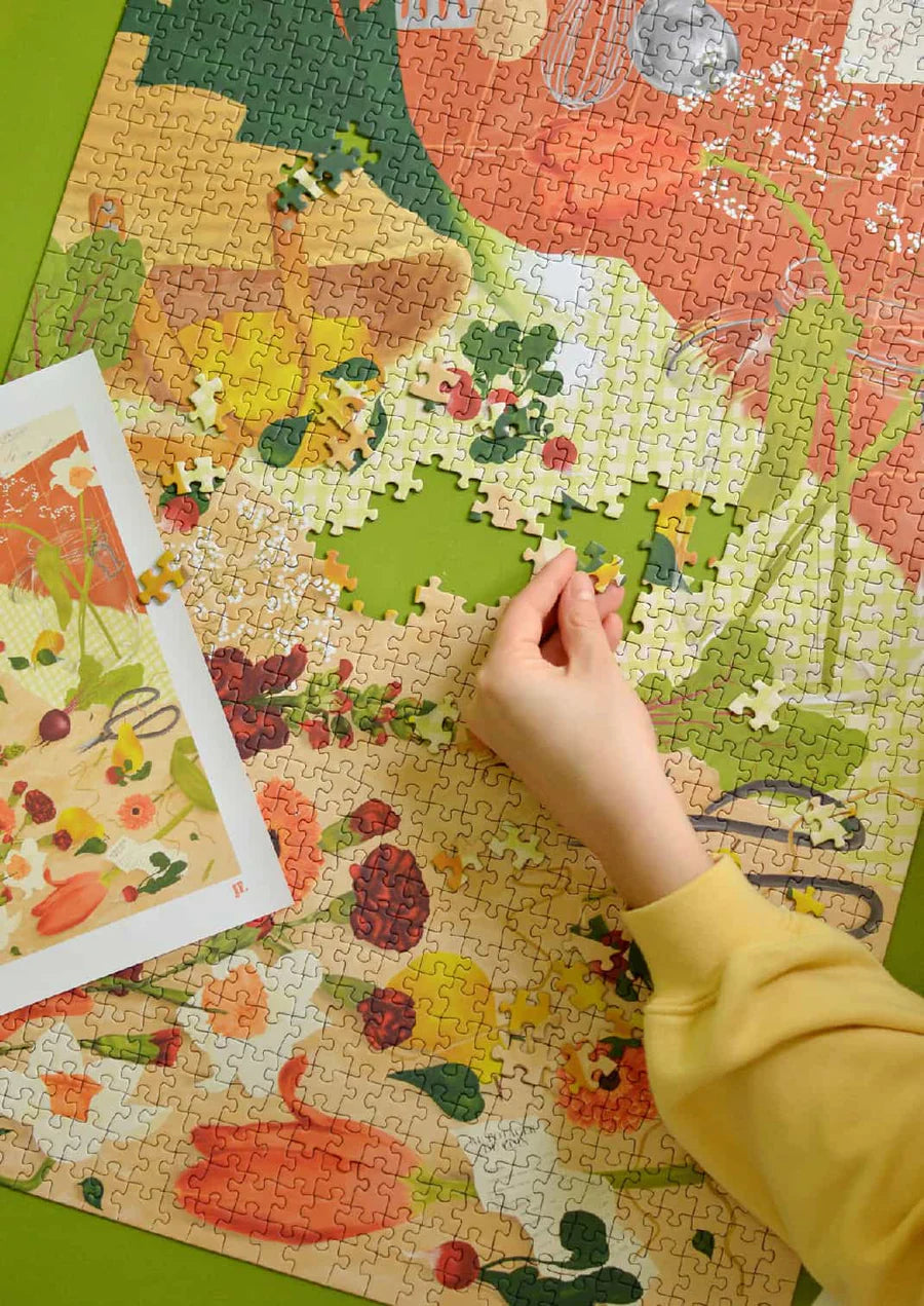 Puzzle - Le retour du marché - 1000 pièces - Jour férié