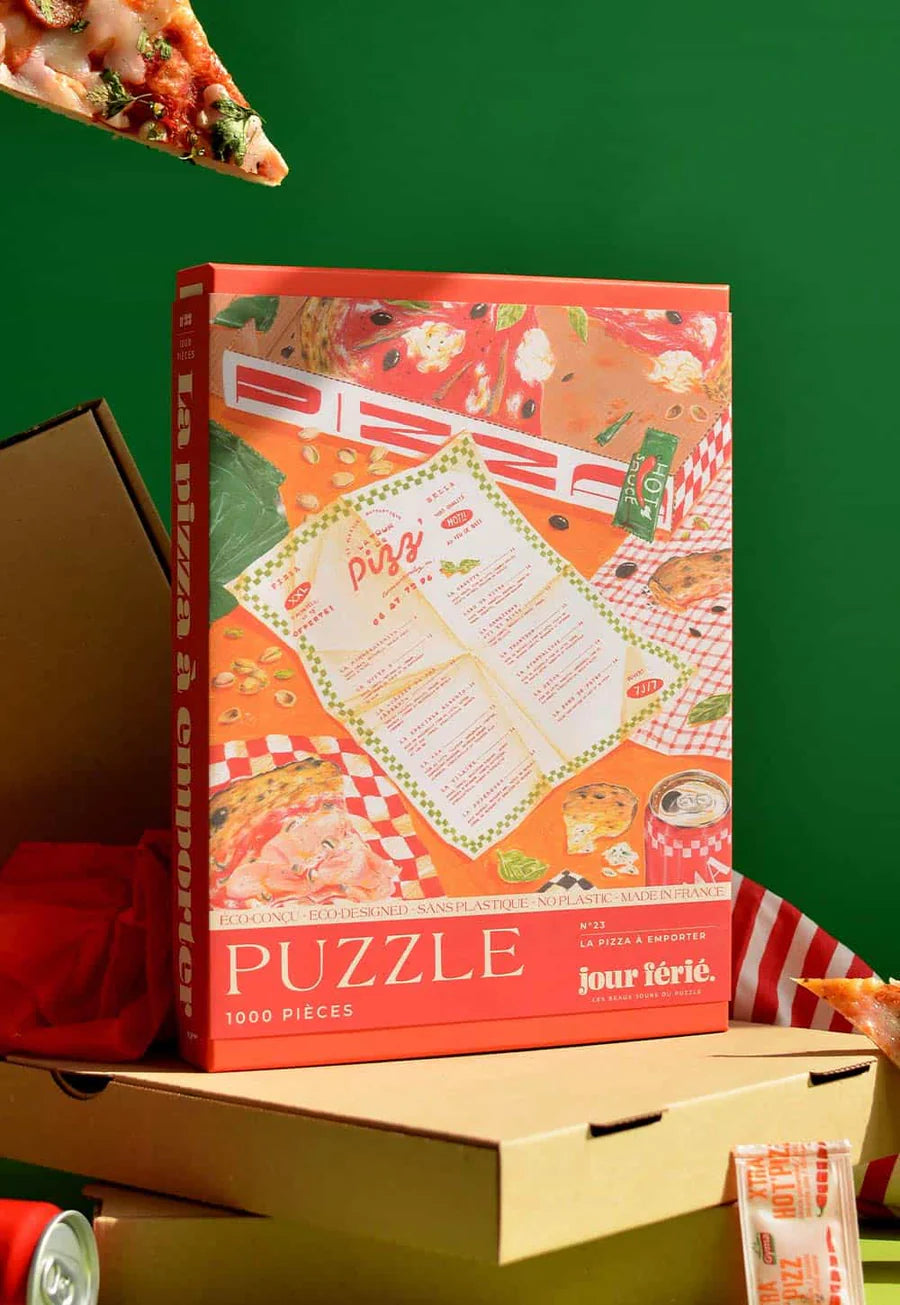 Puzzle - La pizza à emporter - 1000 pièces - Jour férié