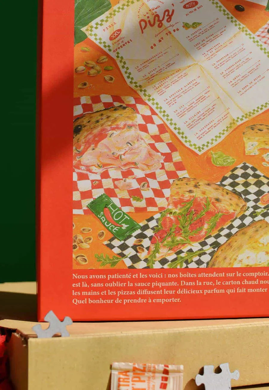 Puzzle - La pizza à emporter - 1000 pièces - Jour férié