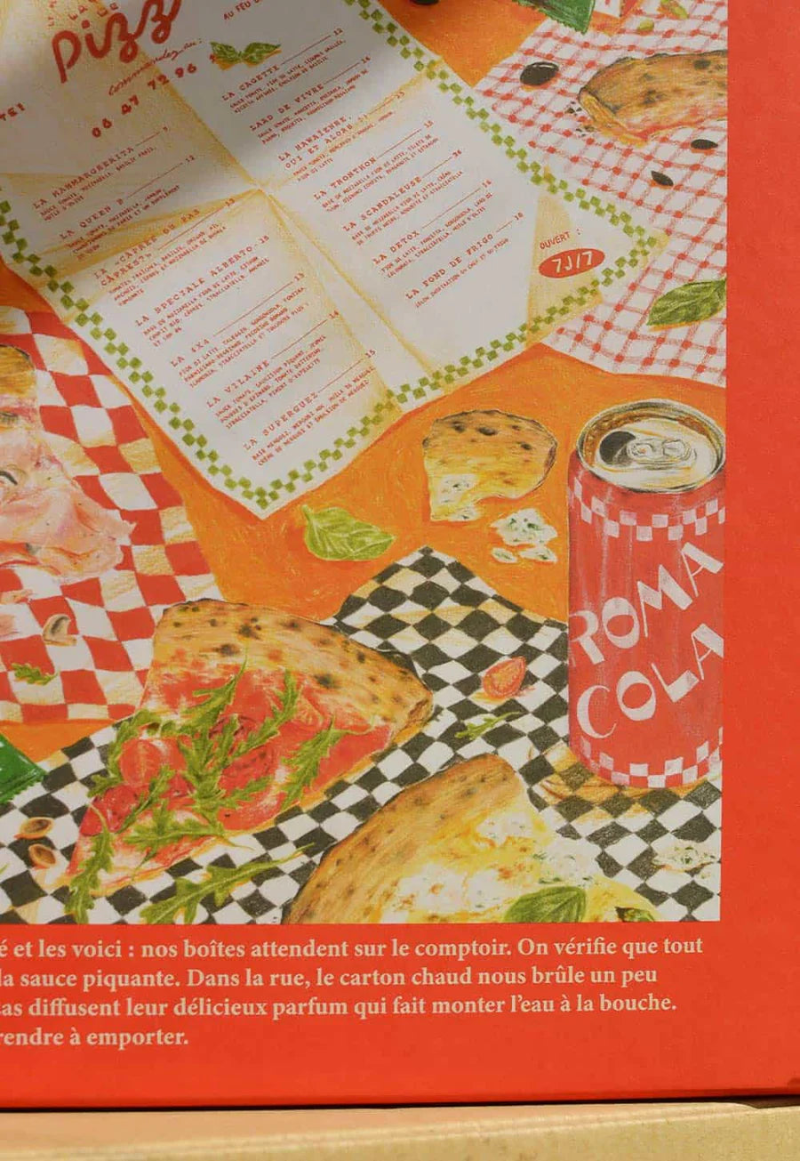Puzzle - La pizza à emporter - 1000 pièces - Jour férié