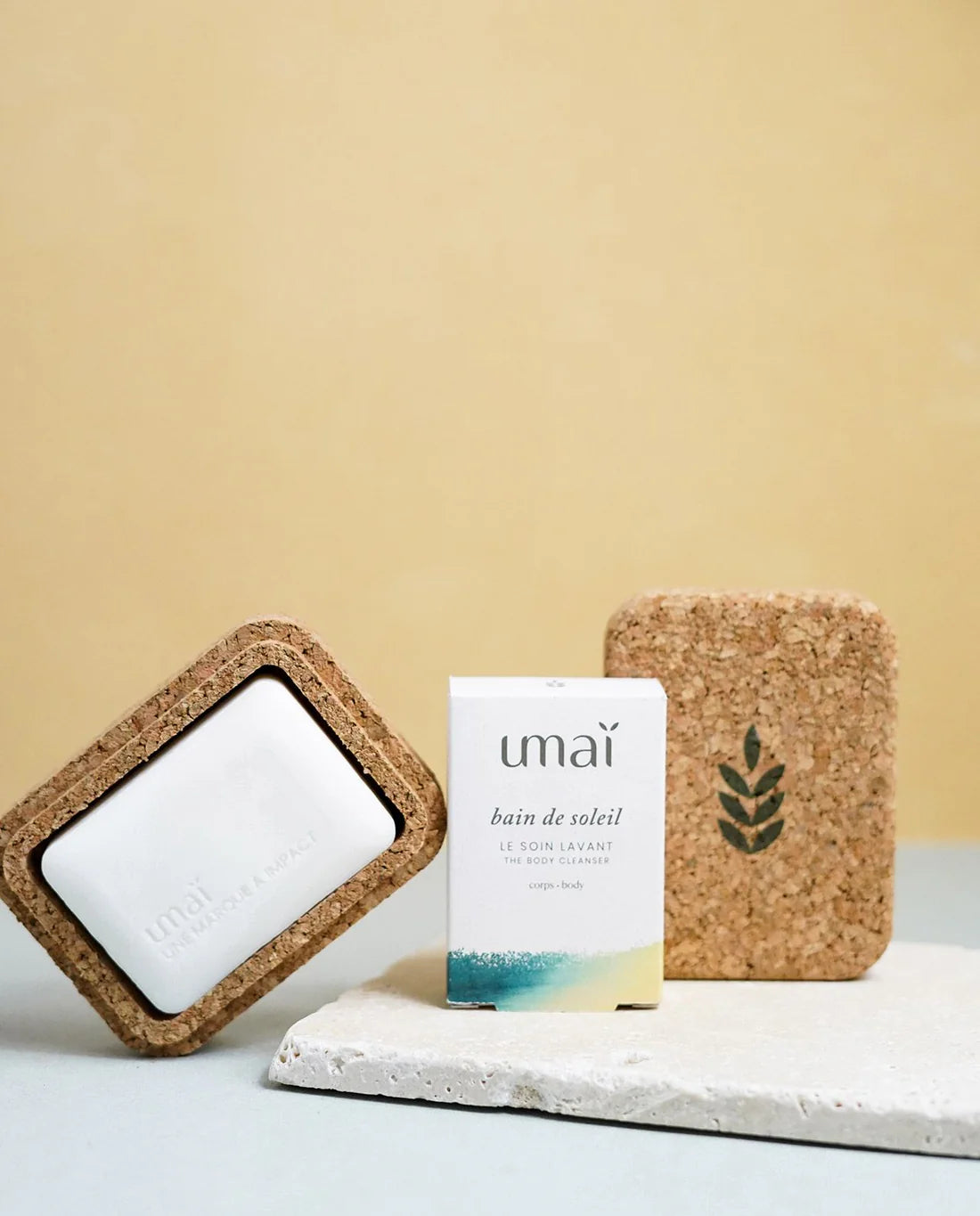 Écrin en liège pour soin lavant ou après-shampoing solide - UMAI