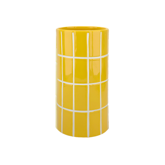 Vase - Carrelage - Jaune - Opjet