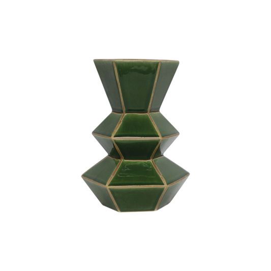 Vase - Geometric - Vert - Opjet