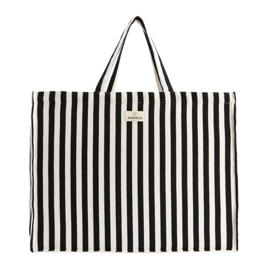 Sac - Week-end - Rayures noires - Gabrielle Paris