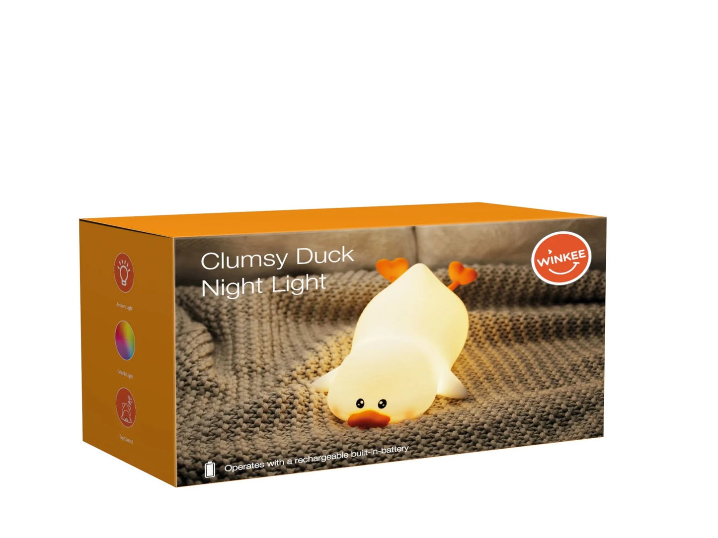 Veilleuse tactile - Clumsy Duck - Winkee