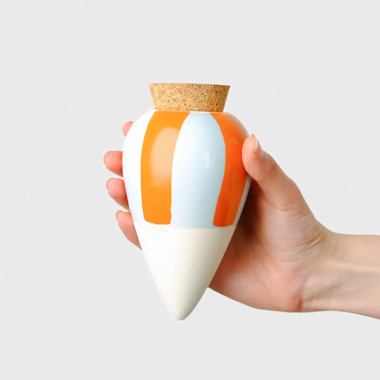 Olla hydratante - Rayé orange et bleu - Pepin