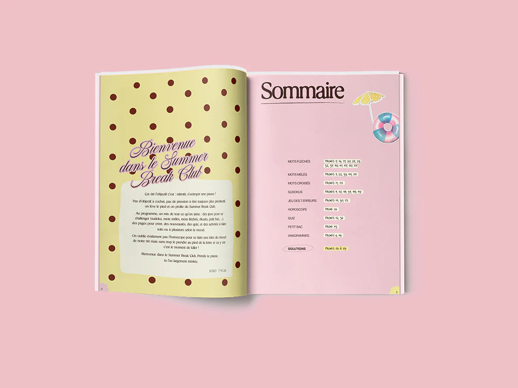 Cahier de vacances - Summer Break Club - No procrastination Club