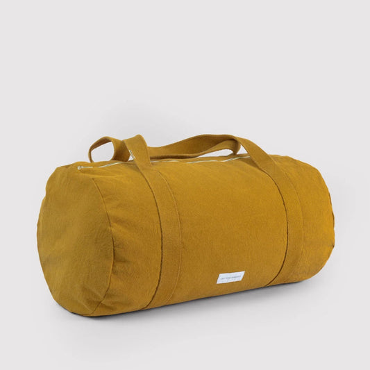 Sac - bowling - coton bio - Jaune safran - Les pensionnaires