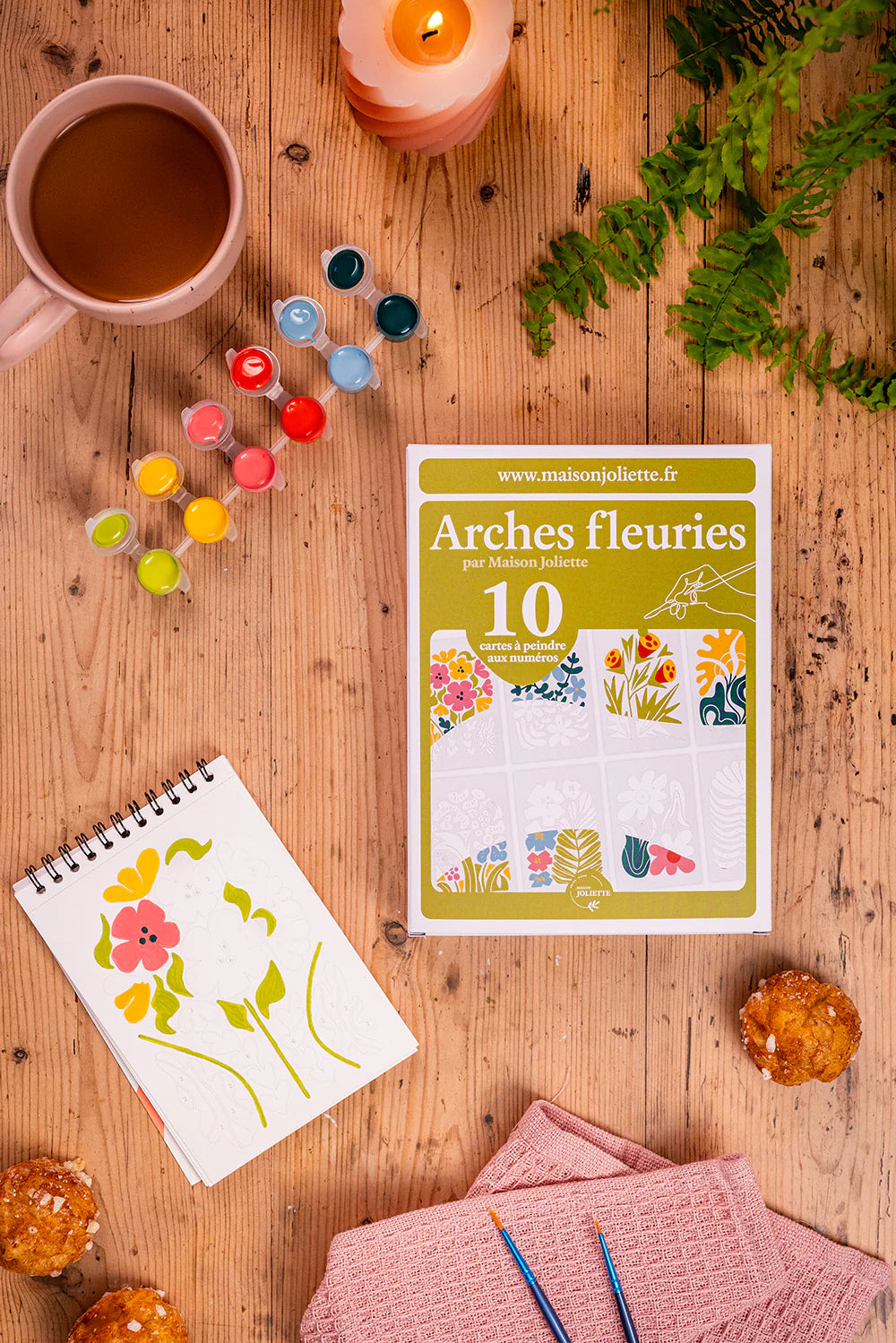Peinture aux numéros - Arches fleuries - Maison Joliette