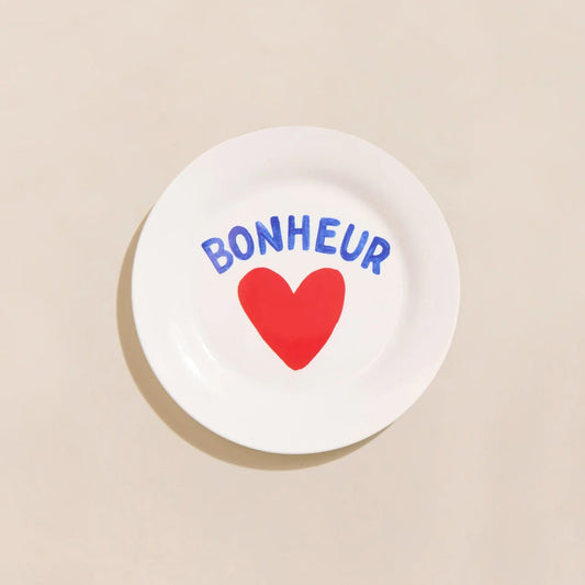 Assiette - Bonheur en porcelaine - Émoi Émoi