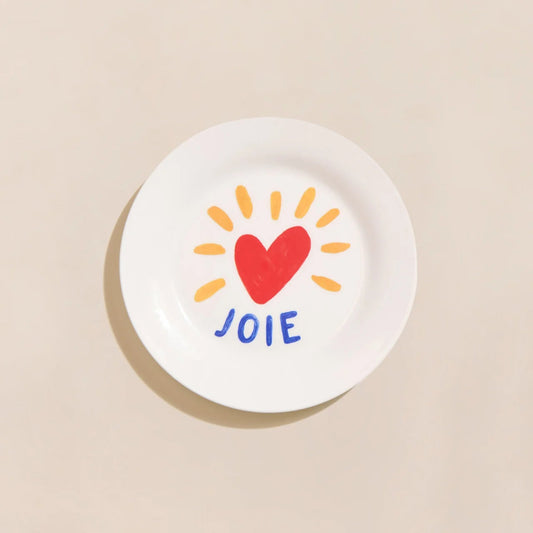 Assiette - Joie en porcelaine - Émoi Émoi