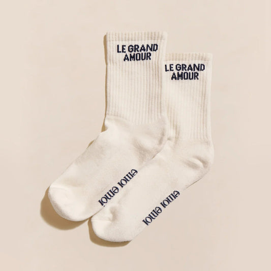 Chaussettes - Le grand amour - crème - Émoi Émoi