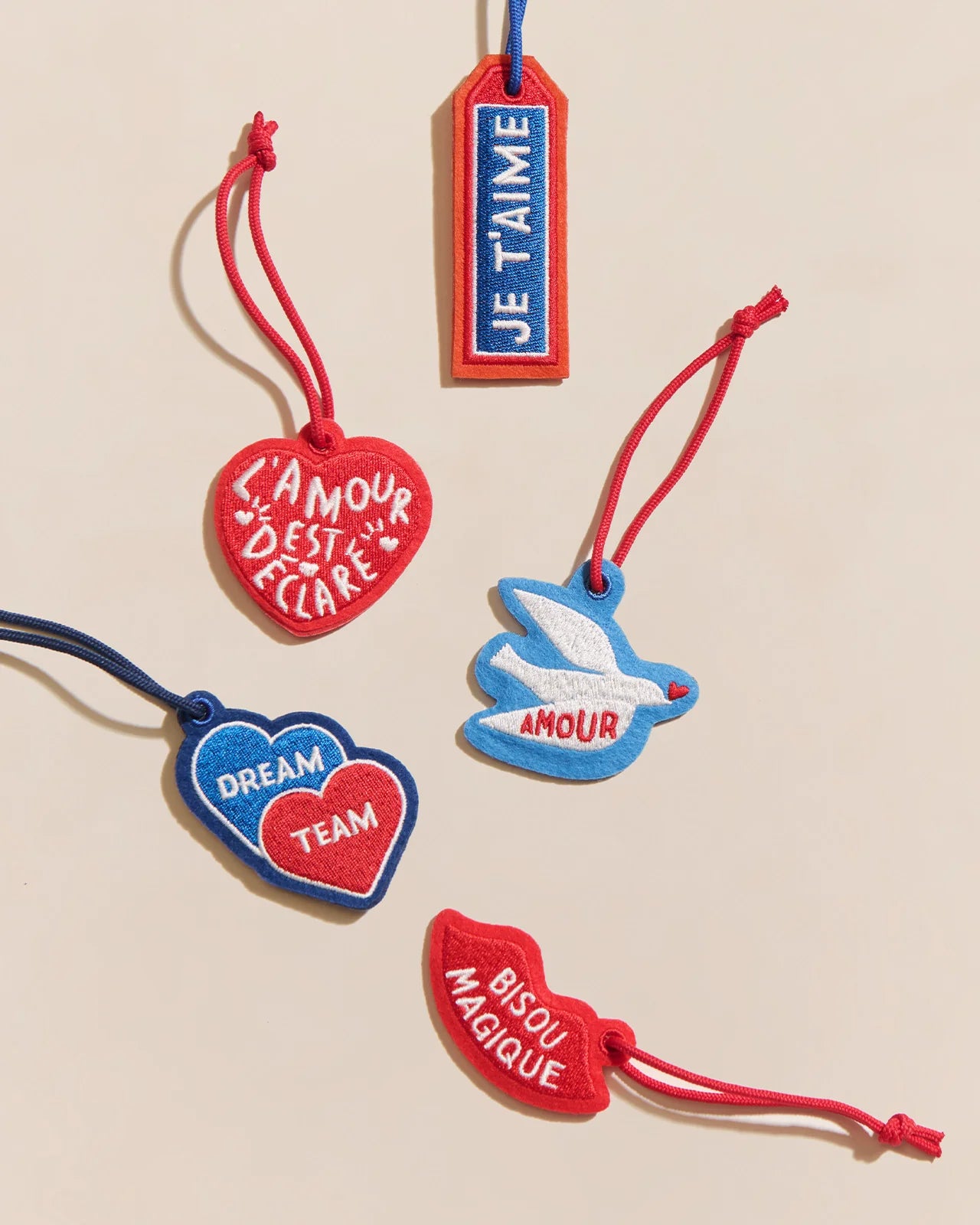 Le porte-clés - Amour - bleu - Émoi émoi