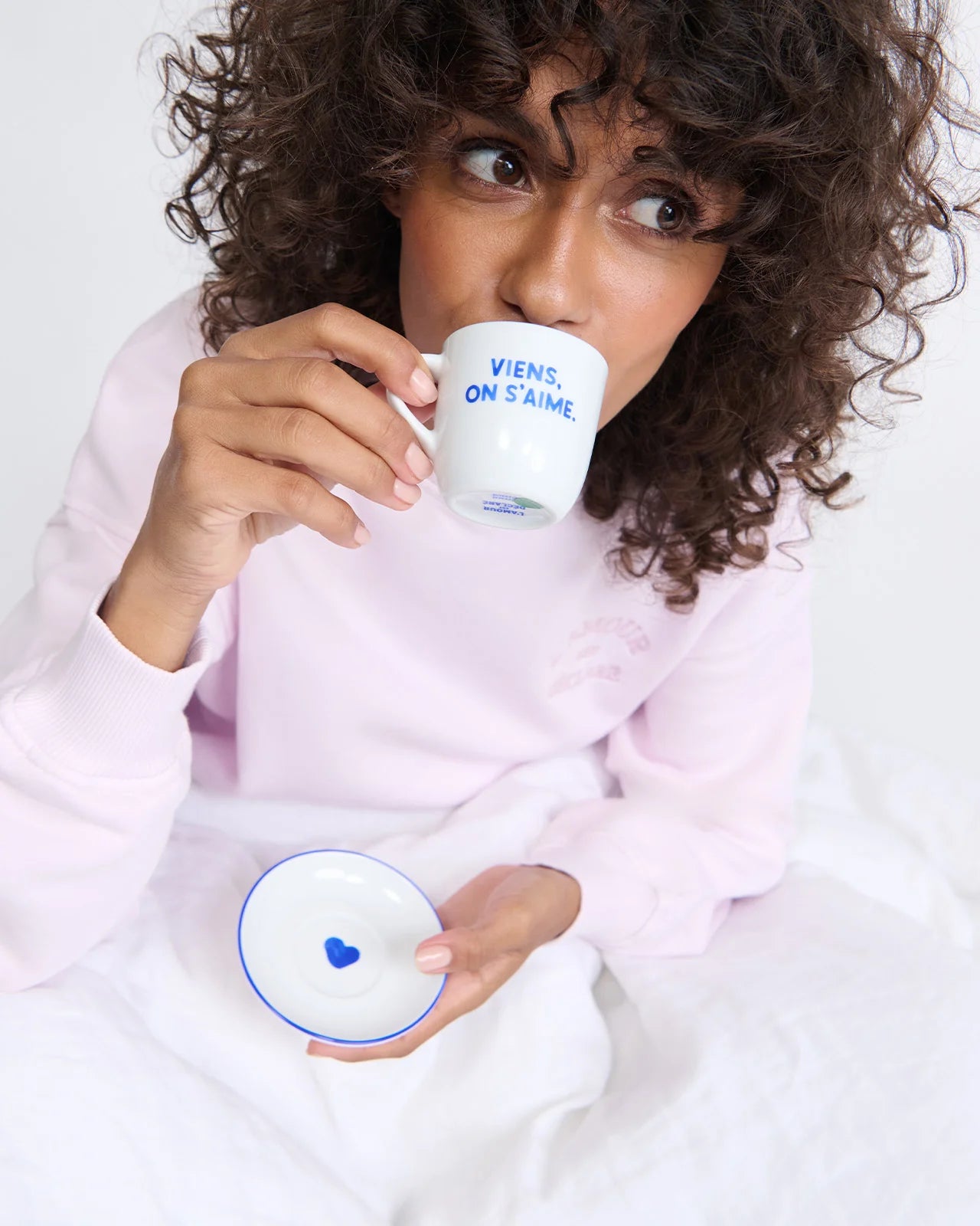 Set de 2 tasses espresso en porcelaine fine - Viens on rêve – Émoi émoi