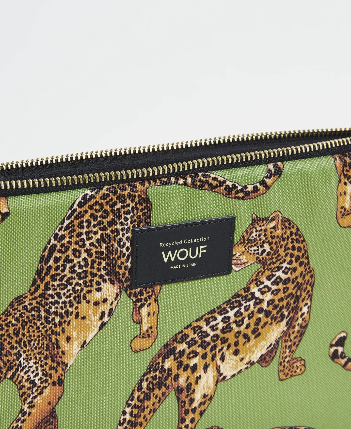 Housse ordinateur 13" & 14" Olive Leopard - WOUF