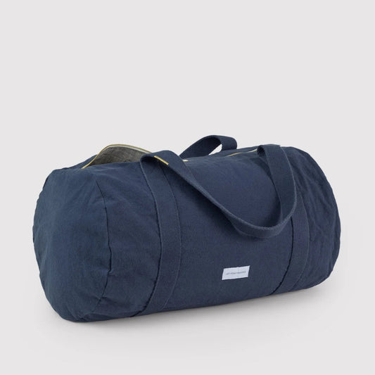 Sac - bowling - coton bio - Bleu orage - Les pensionnaires