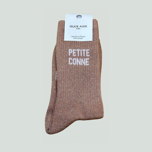 Chaussettes à paillettes - Petite conne - Félicie aussi