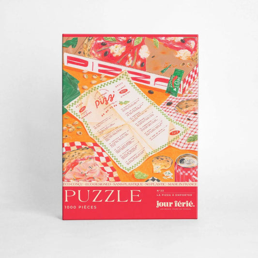 Puzzle - La pizza à emporter - 1000 pièces - Jour férié