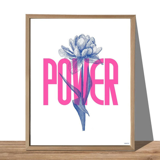 AFFICHE S FLOWER POWER - AUGUSTIN ART