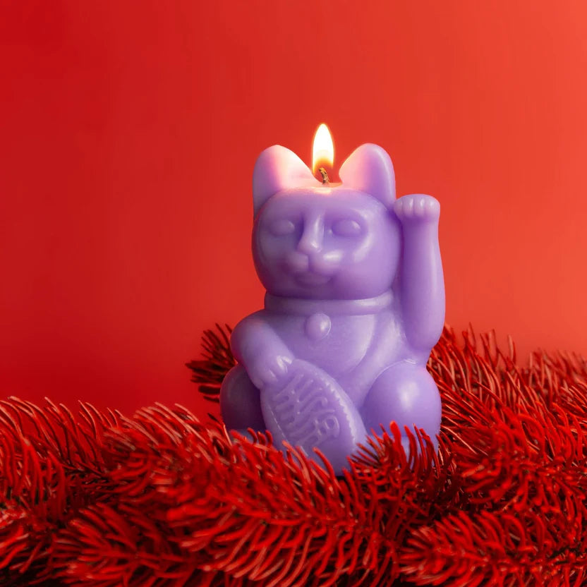 Bougie - Chat Chanceux - Lilas - Donkey