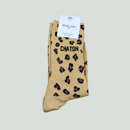 Chaussettes - léopard - Chaton - Félicie aussi