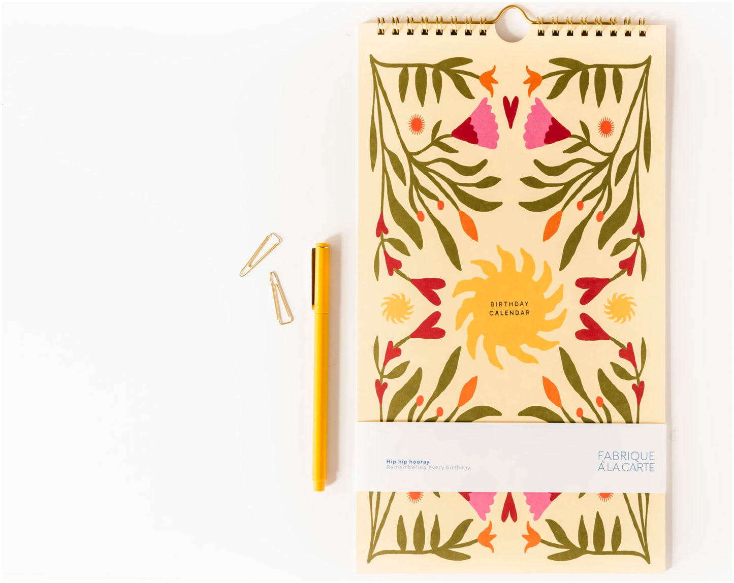 Calendrier Anniversaire – Soleil - A-Journal Collection