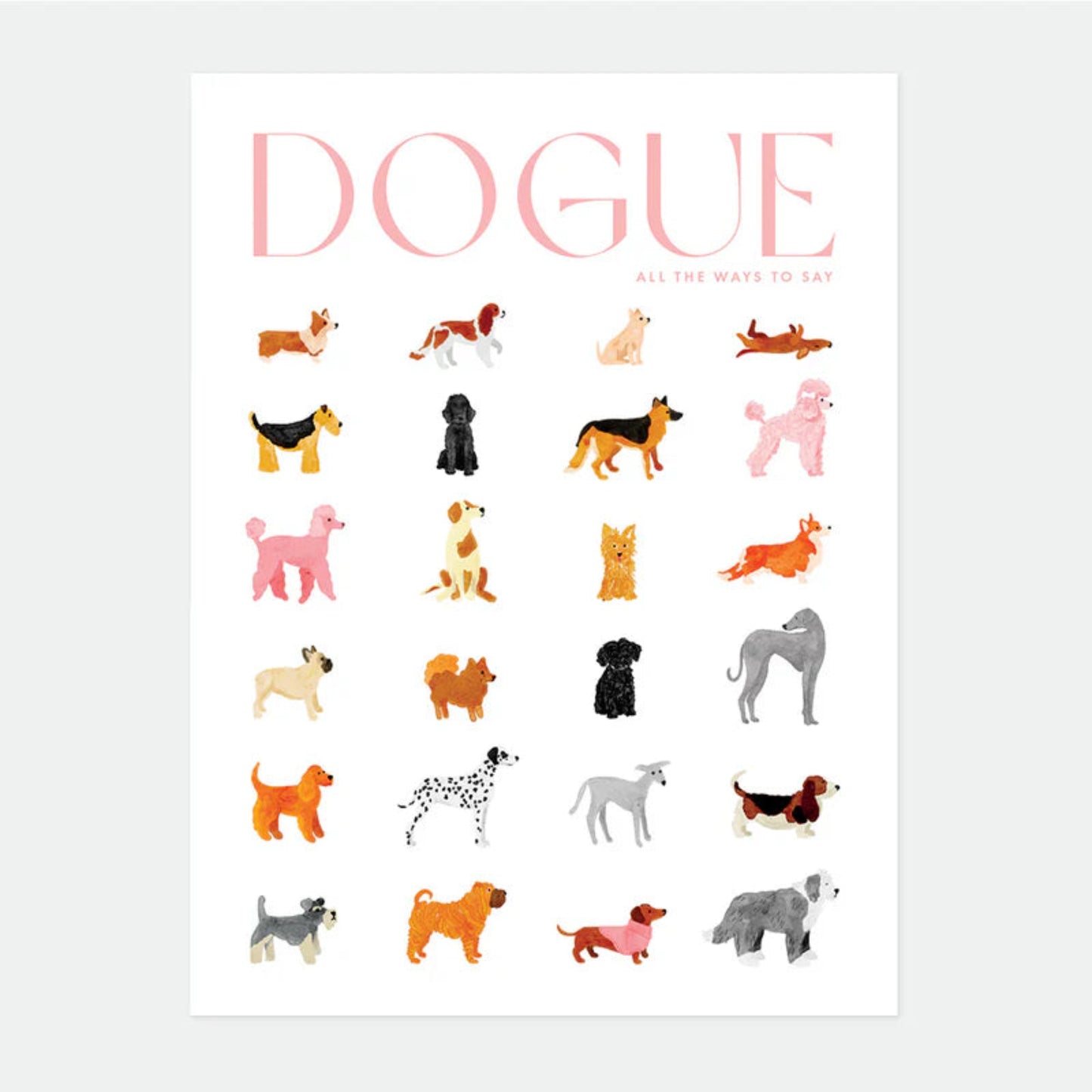 Affiche - S - Dogue - All the ways to say