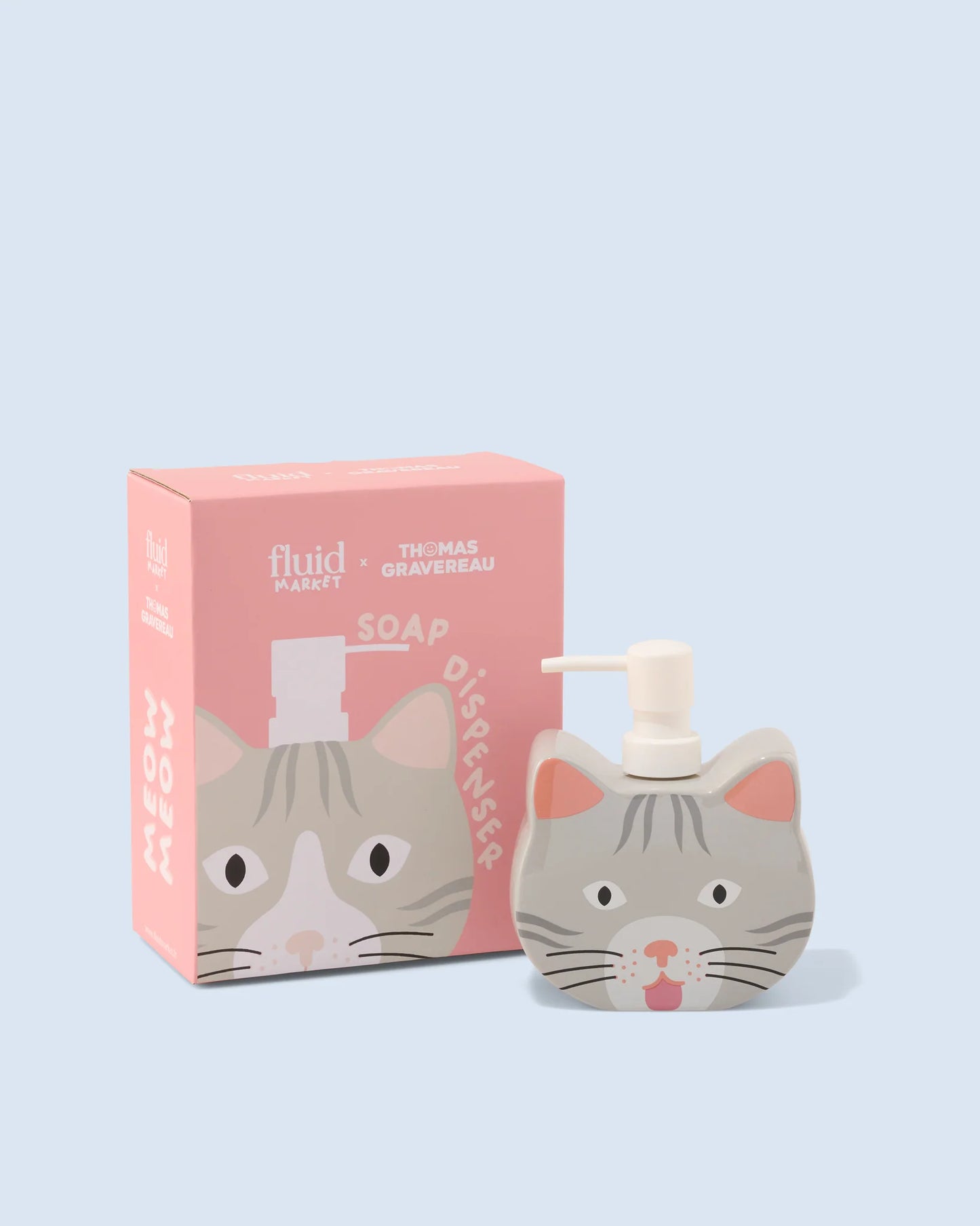 Distributeur de savon - Chat - Fluid Market X Thomas Gravereau