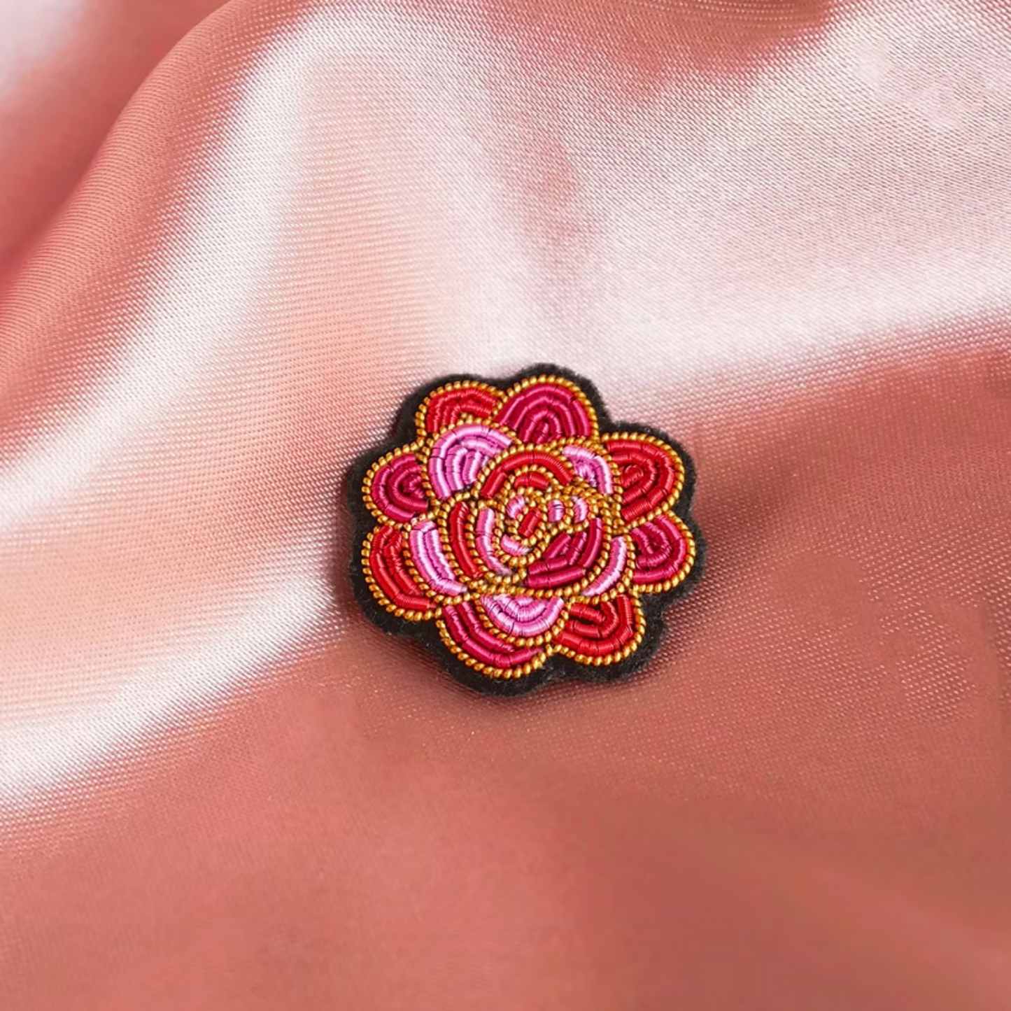 Broche - Rose - Mini Fleur - Malicieuse