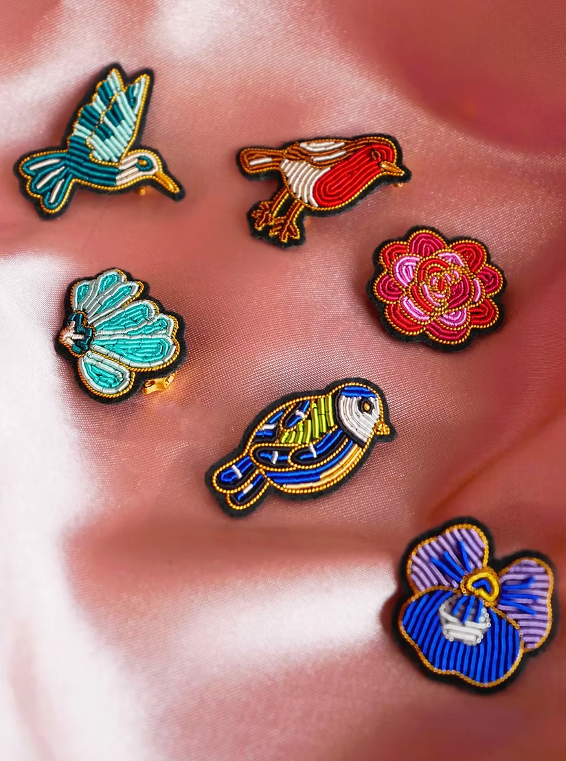 Broche - Rose - Mini Fleur - Malicieuse