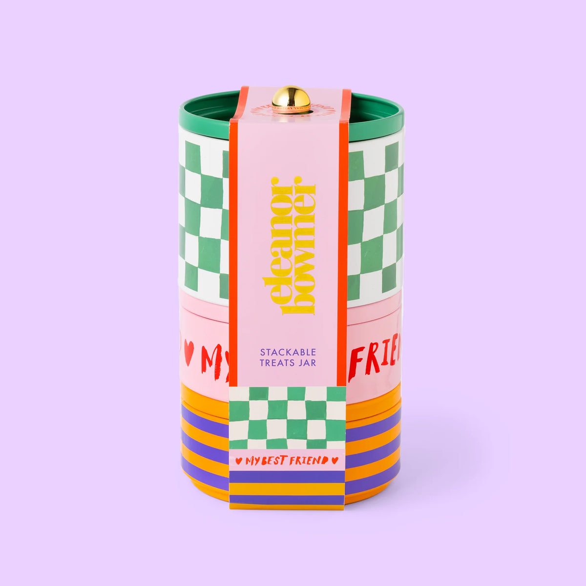Pot à friandises empilable - Damier et Rayures – Eleanor Bowmer