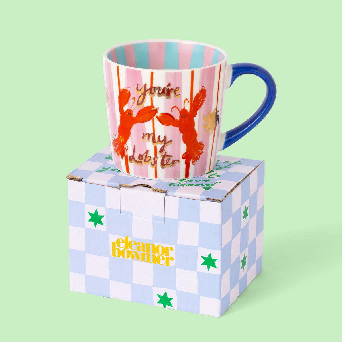 Tasse rayée - You Are My Lobster – Eleanor Bowmer