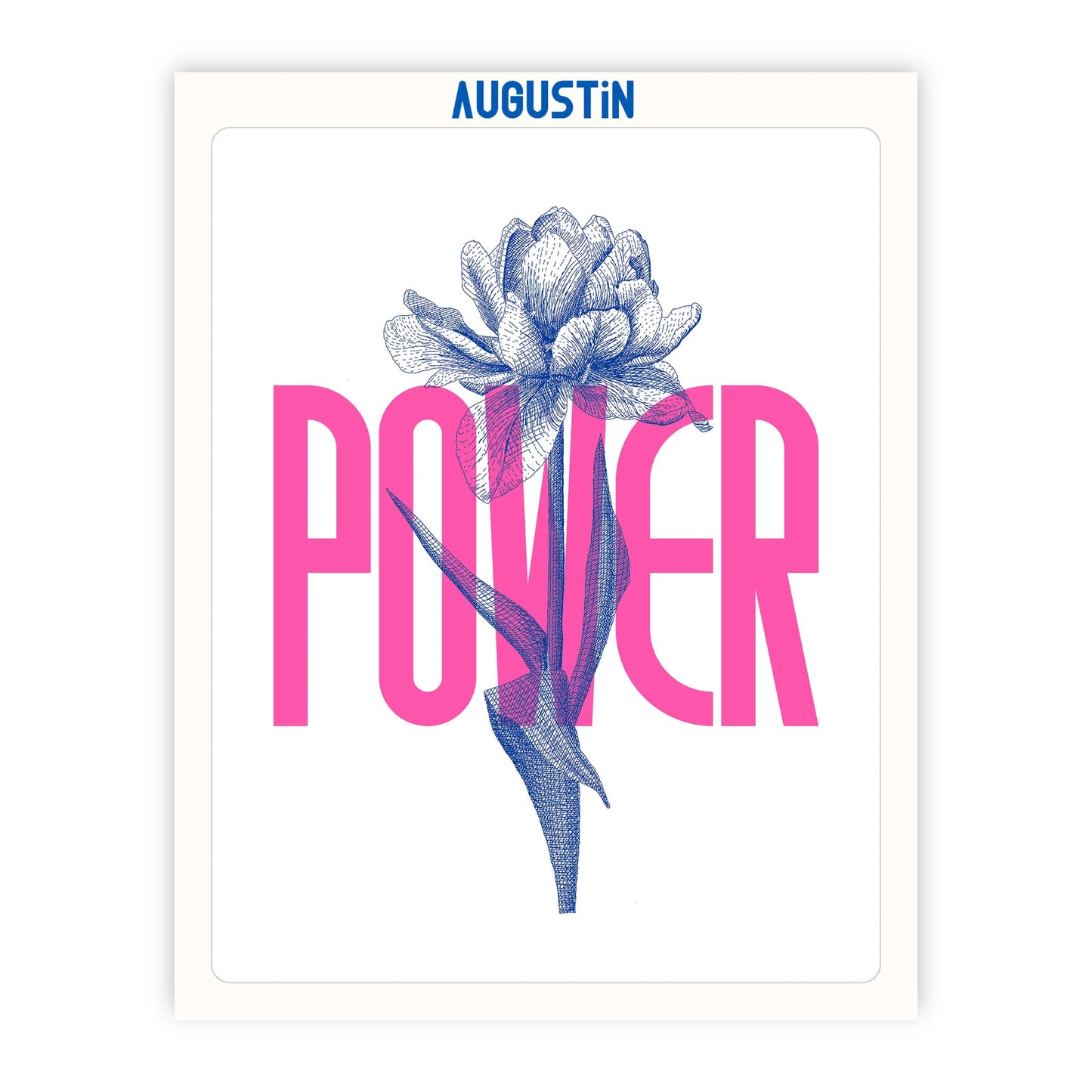 Affiche - S - Flower power - Augustin
