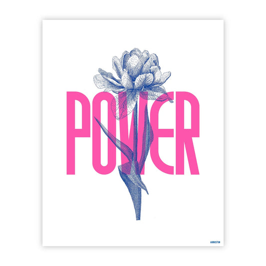 Affiche - S - Flower power - Augustin