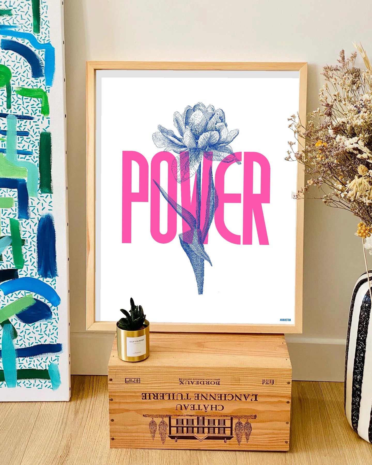 Affiche - S - Flower power - Augustin